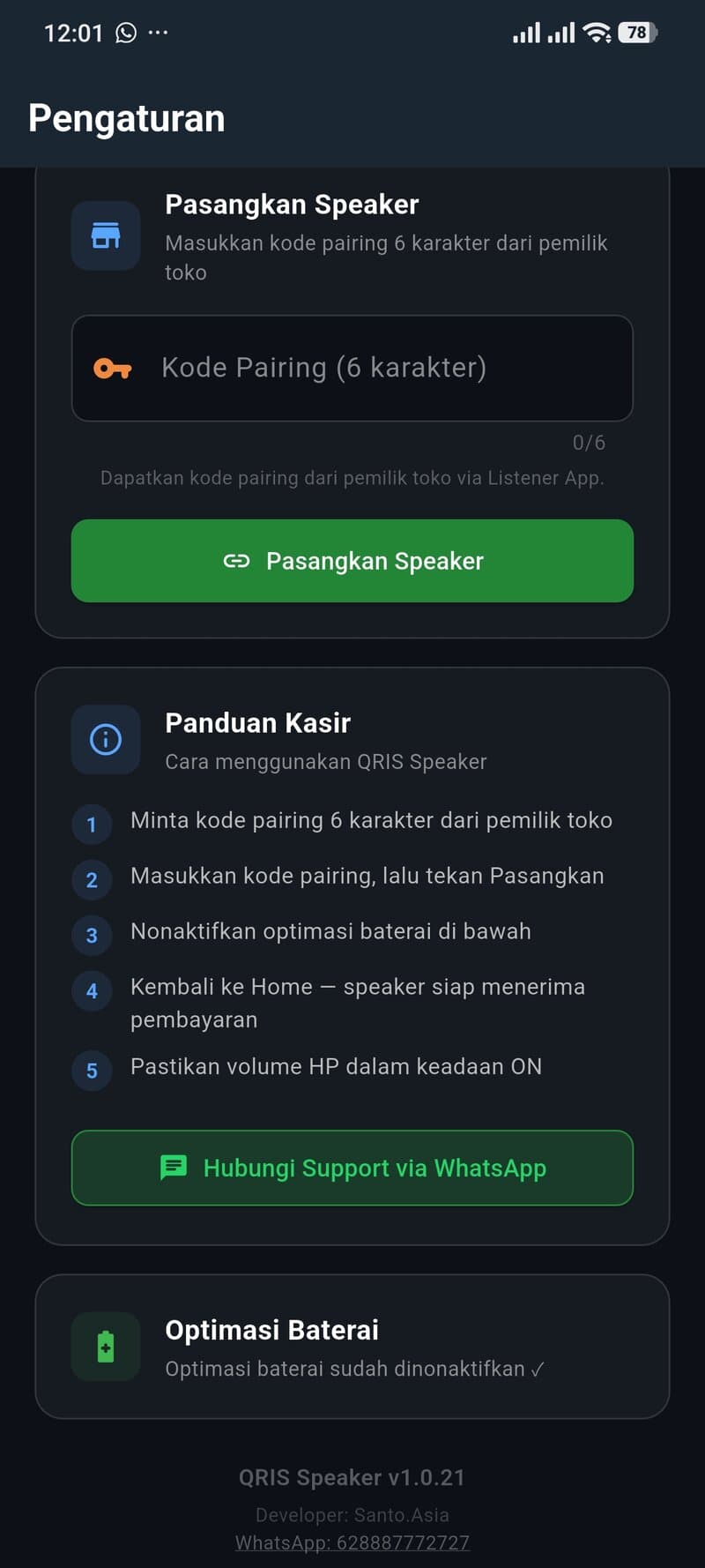 Sistem backend integrasi notifikasi pembayaran mesin kasir QRIS Soundbox dengan teknologi Go Golang berkinerja tinggi
